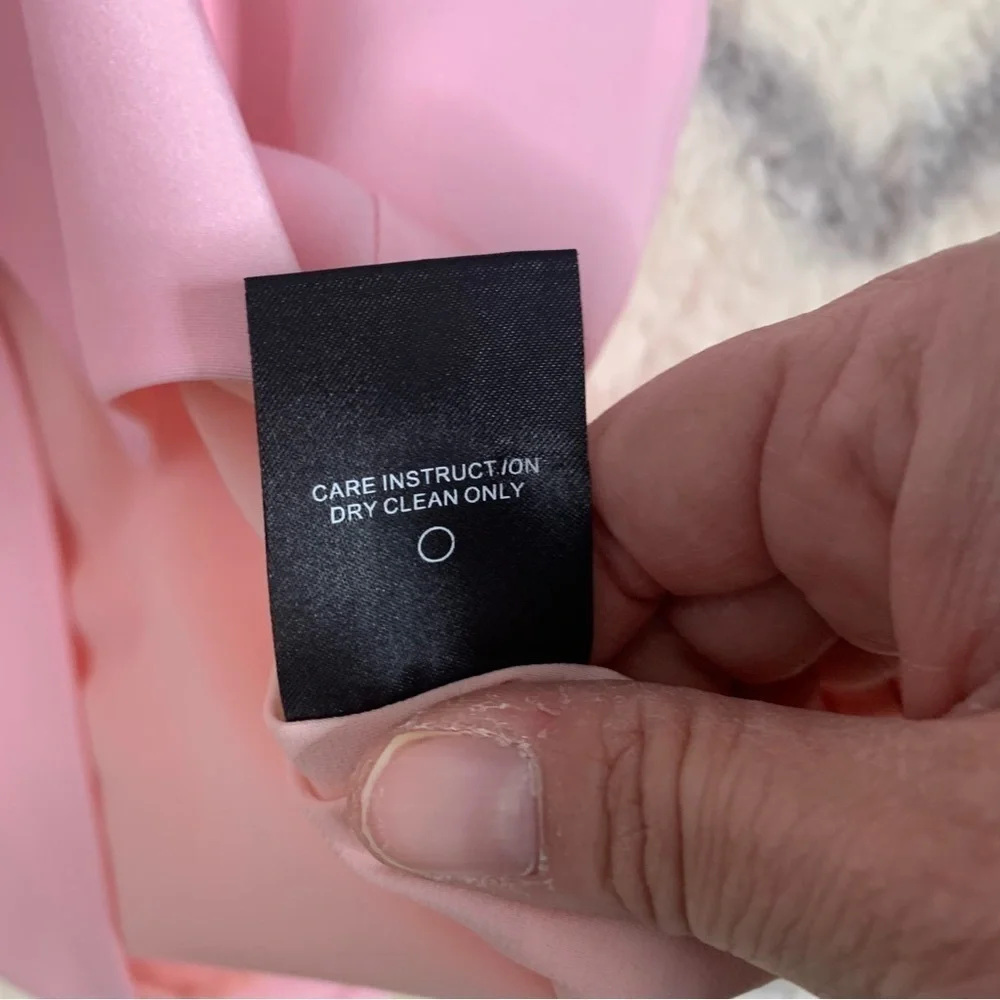 NWT NBD x Naven Mona Asymmetrical Dress in Light Lotus Pink - Picture 13 of 16